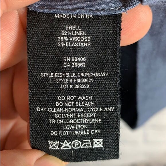 Theory Navy Blue Linen/Rayon Shift Dress S… - Picture 3 of 3